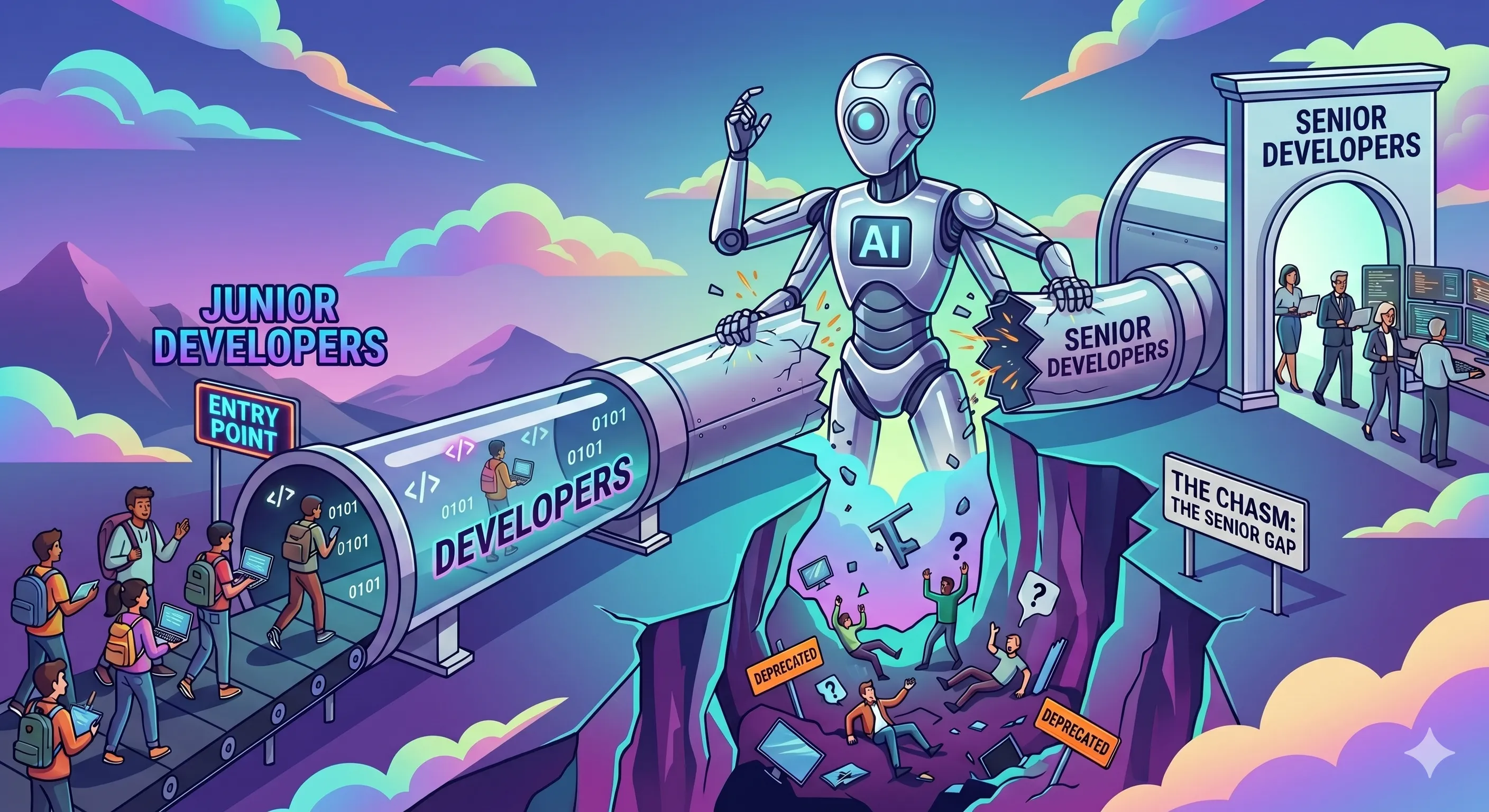 The junior-to-Senior developer pipeline is broken