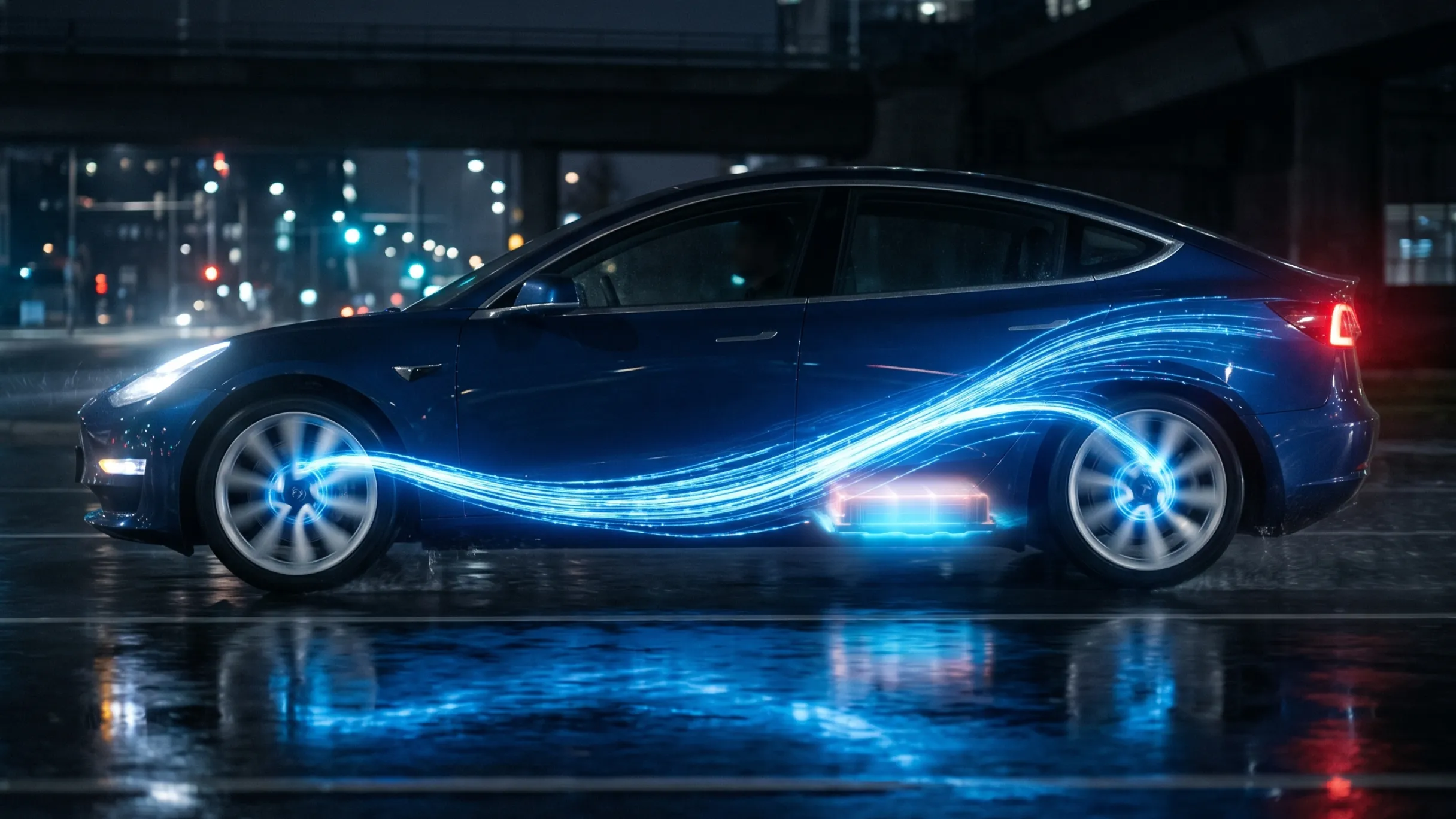 Regenerative breaking: A car converts friction into usable energy stored in the battery