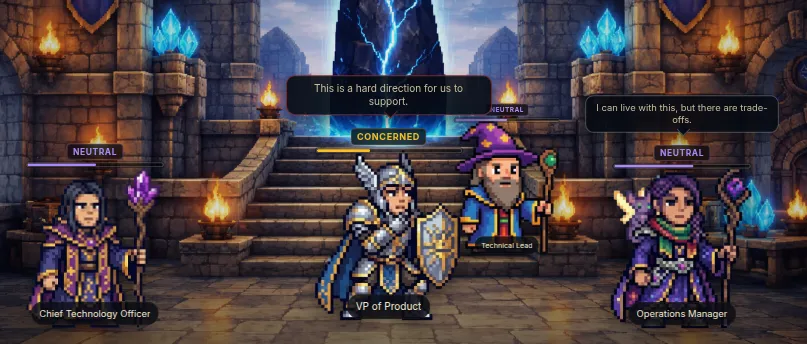 DDDnD stakeholder avatars.